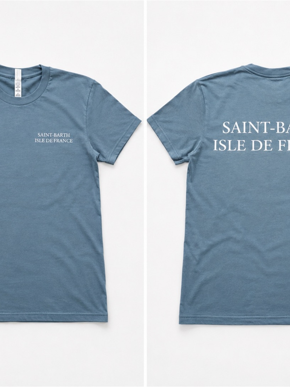 Saint Barth ~ Isle de France Women’s Blue Crewneck T-Shirt ~ Size Small